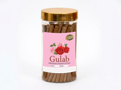 Premium Dhoop Batti Combo Pack of 3 – Rose, Chandan, Kapoor & Guggal Fragrance | 300g with Dhoop Holder