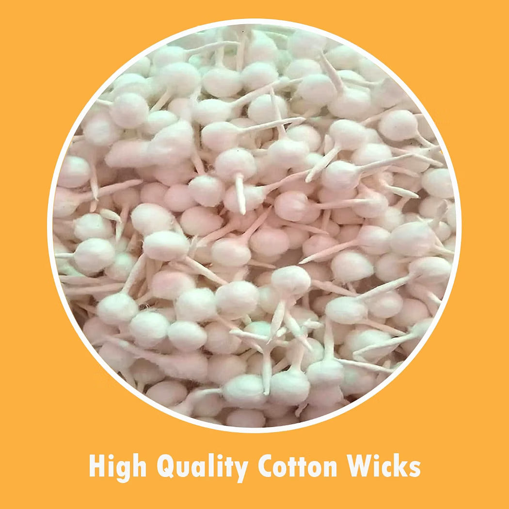 Premium Cotton Diya Batti/ cotton wicks – pack of 2100+ Pcs | Pooja & Daily Use