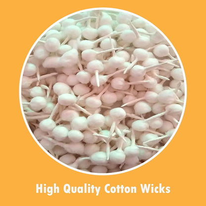 Premium Cotton Diya Batti/ cotton wicks – pack of 2100+ Pcs | Pooja & Daily Use