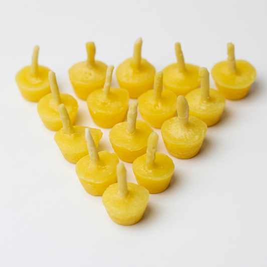 Cow Ghee Diya Batti – Handmade Cotton Wicks for Pooja & Aarti | 100 Pcs Pack